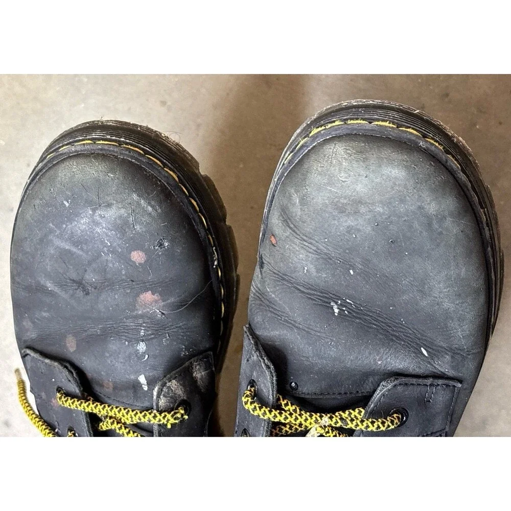 Dr Martens Combs Leather Casual Boots Black Size Men's 10